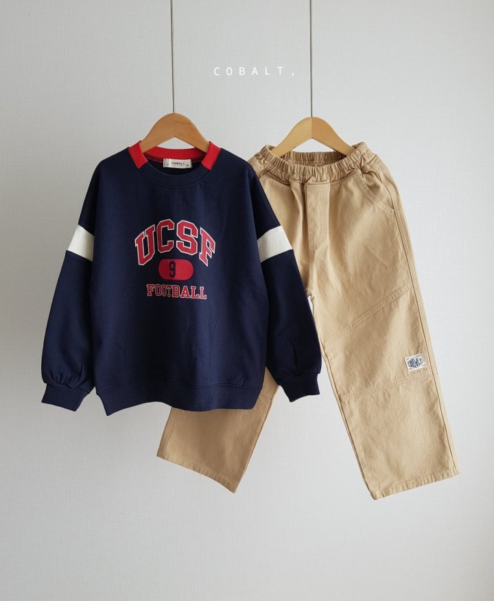 Cobalt - Korean Children Fashion - #discoveringself - Label Work Pants - 8