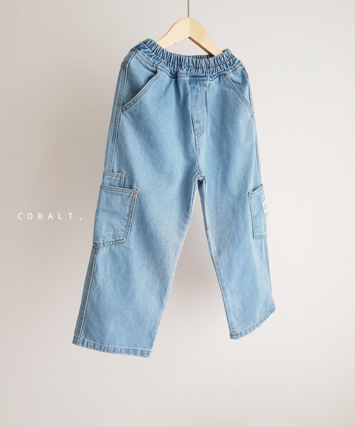 Cobalt - Korean Children Fashion - #kidsshorts - Double Pocket Denim Jacket - 5