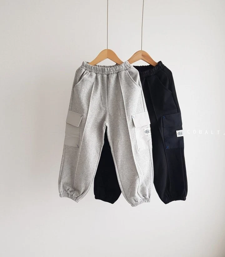 Cobalt - Korean Children Fashion - #littlefashionista - Mix Jogger Pants