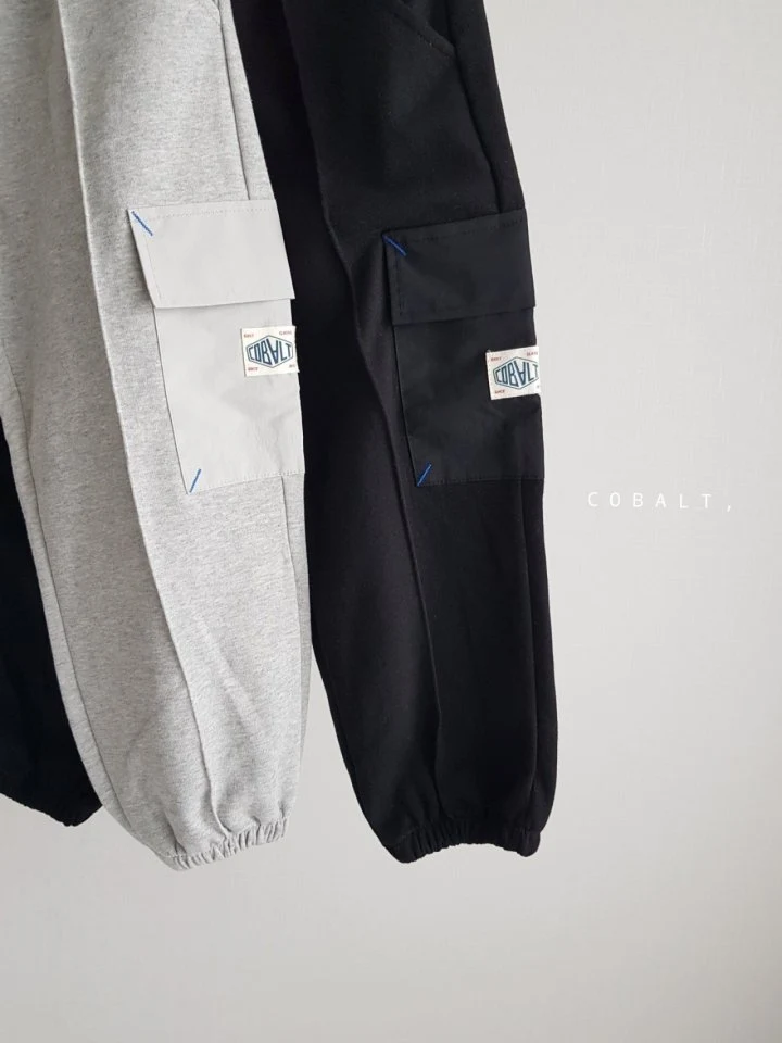 Cobalt - Korean Children Fashion - #minifashionista - Mix Jogger Pants - 3