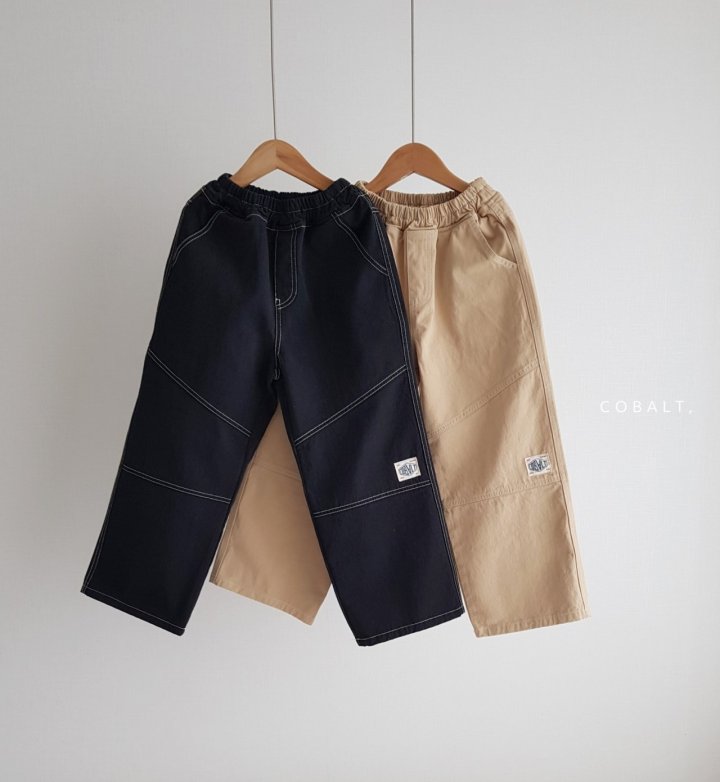 Cobalt - Korean Children Fashion - #prettylittlegirls - Label Work Pants