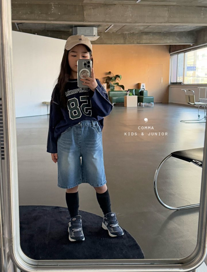 Comma - Korean Children Fashion - #Kfashion4kids - Denim Bermuda Pants - 12
