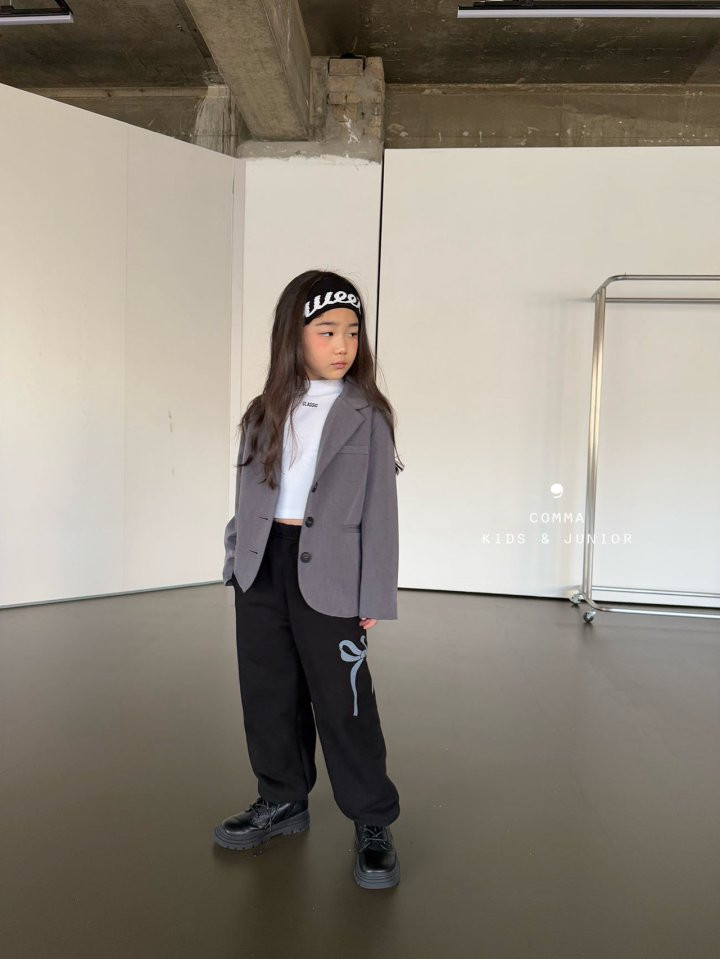 Comma - Korean Children Fashion - #Kfashion4kids - Ribbon Jogger Pants - 7