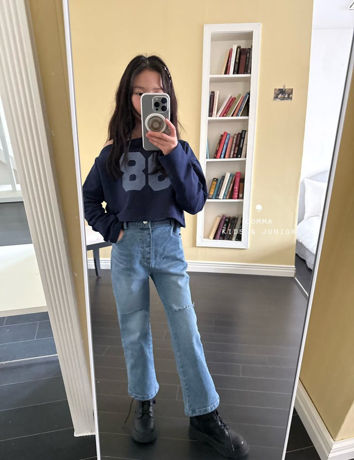 Comma - Korean Children Fashion - #Kfashion4kids - Vintage Denim Pants - 2