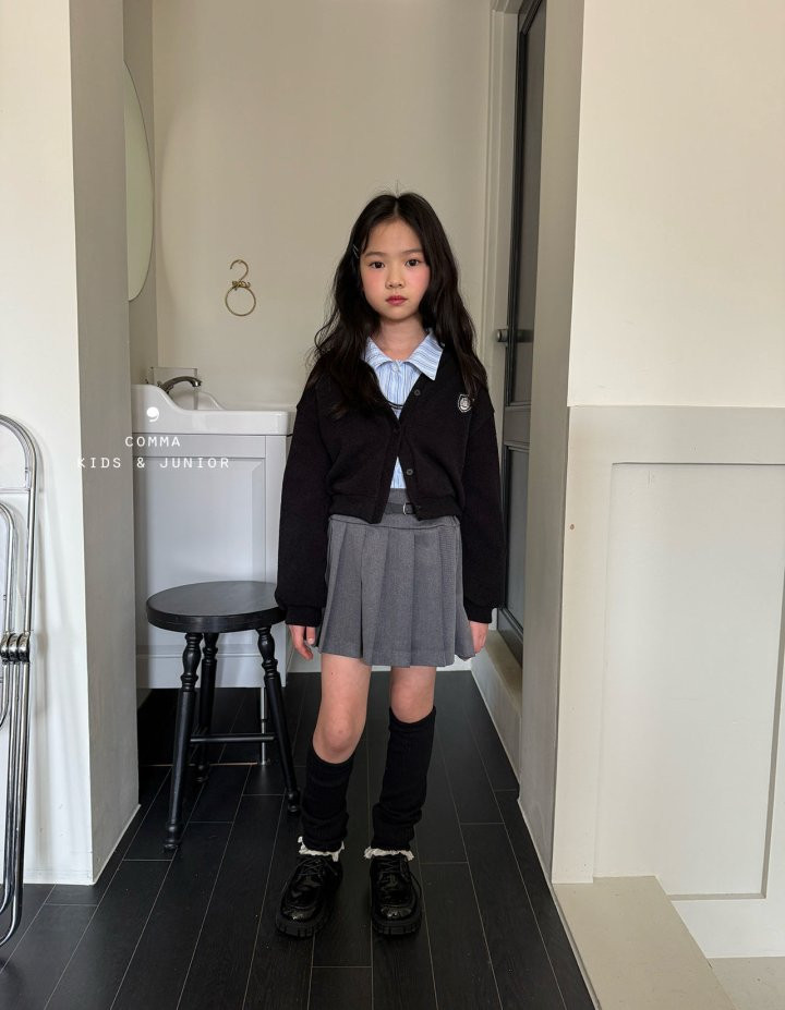 Comma - Korean Children Fashion - #Kfashion4kids - Belted Pleats Skirt - 3