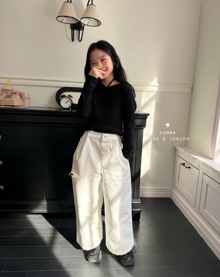Comma - Korean Children Fashion - #Kfashion4kids - Slit Pants