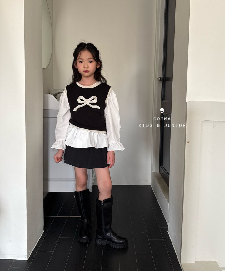 Comma - Korean Children Fashion - #childofig - Ribbon Vest - 2