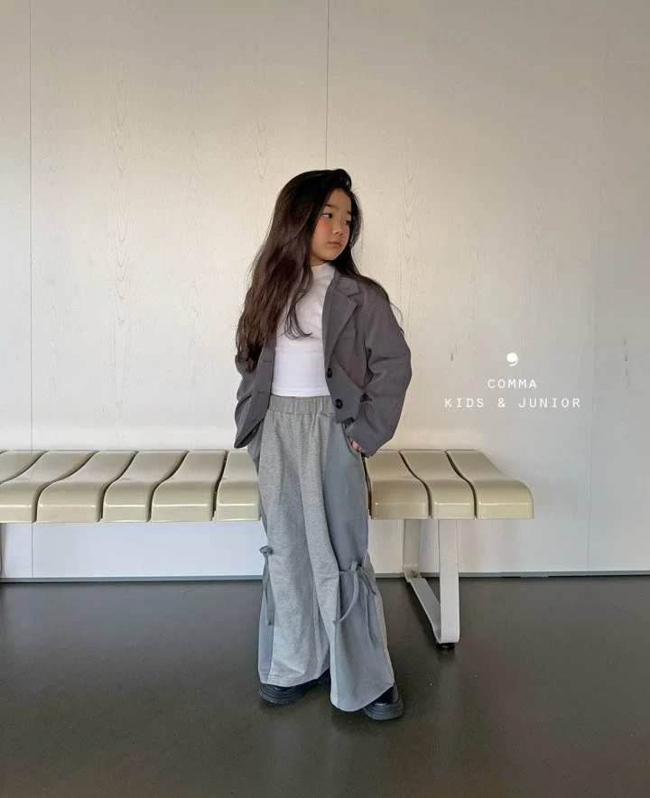 Comma - Korean Children Fashion - #prettylittlegirls - Slit Ribbon Wide Pants - 4