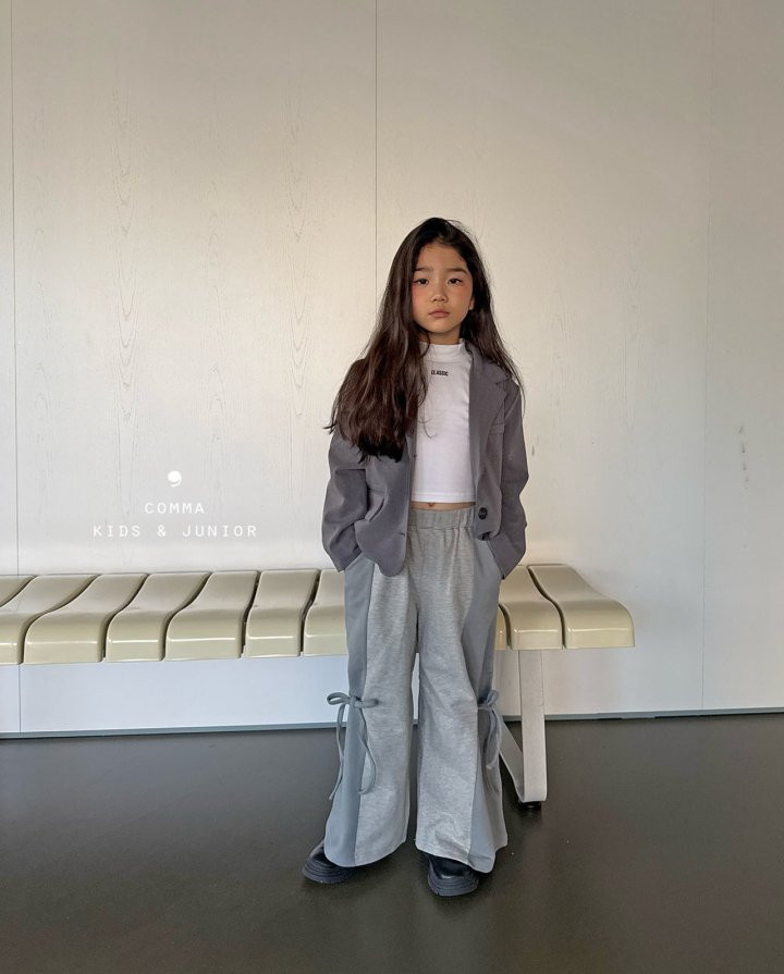 Comma - Korean Children Fashion - #childofig - Slit Ribbon Wide Pants - 5