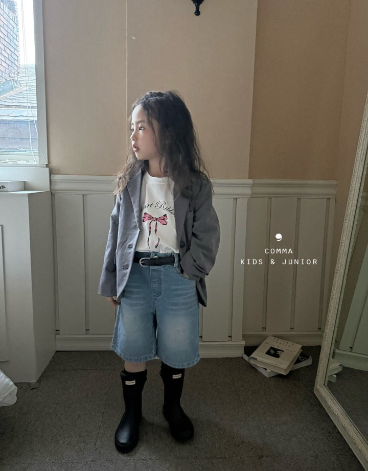 Comma - Korean Children Fashion - #childofig - Ribbon Basic Tee - 3