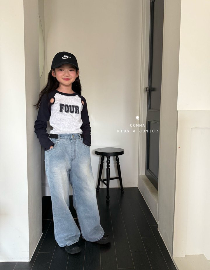 Comma - Korean Children Fashion - #childofig - Belted Denim Pants - 7