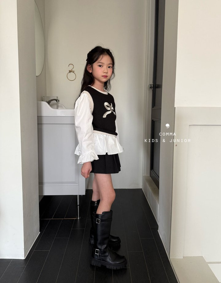 Comma - Korean Children Fashion - #childrensboutique - Ribbon Vest - 3