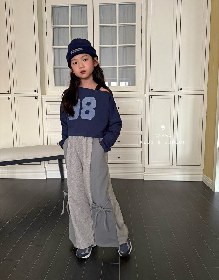 Comma - Korean Children Fashion - #childrensboutique - Slit Ribbon Wide Pants - 6