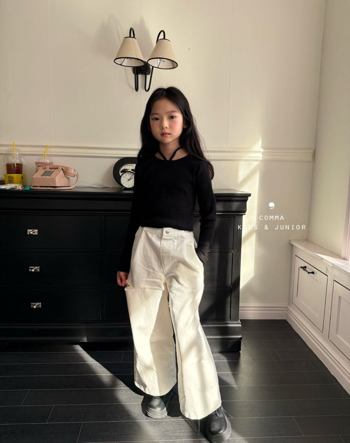 Comma - Korean Children Fashion - #childrensboutique - Strap Tee - 2