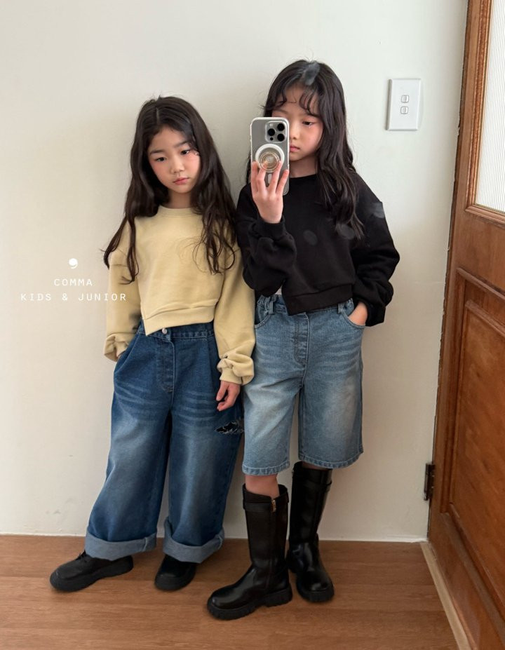 Comma - Korean Children Fashion - #designkidswear - Denim Bermuda Pants - 6