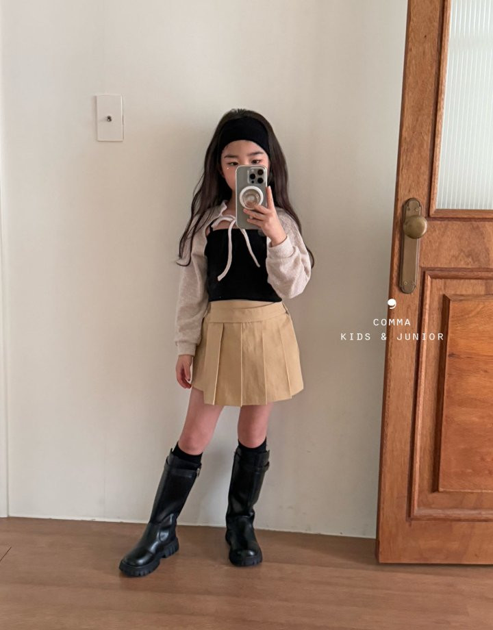 Comma - Korean Children Fashion - #designkidswear - Rib Sleeveless Top