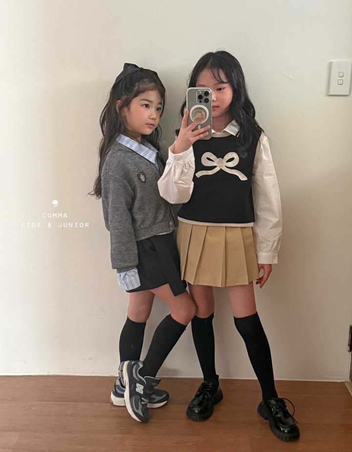 Comma - Korean Children Fashion - #discoveringself - Ribbon Vest - 5