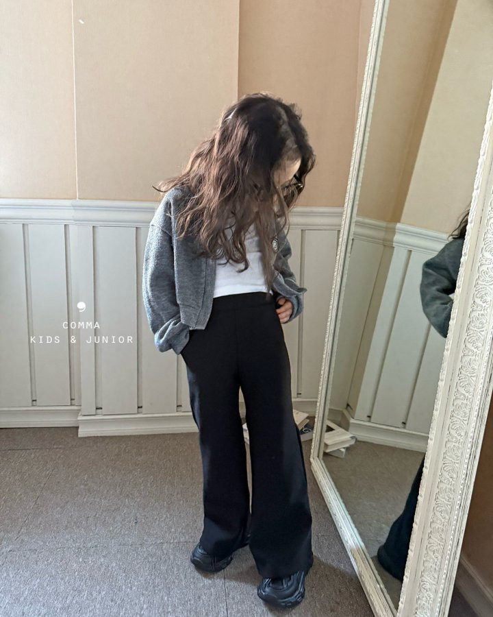 Comma - Korean Children Fashion - #discoveringself - Wide Bootscut Pants - 2