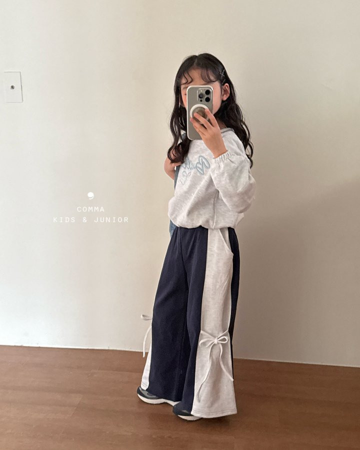 Comma - Korean Children Fashion - #discoveringself - Ribbon Embroideery Sweatshirts - 8