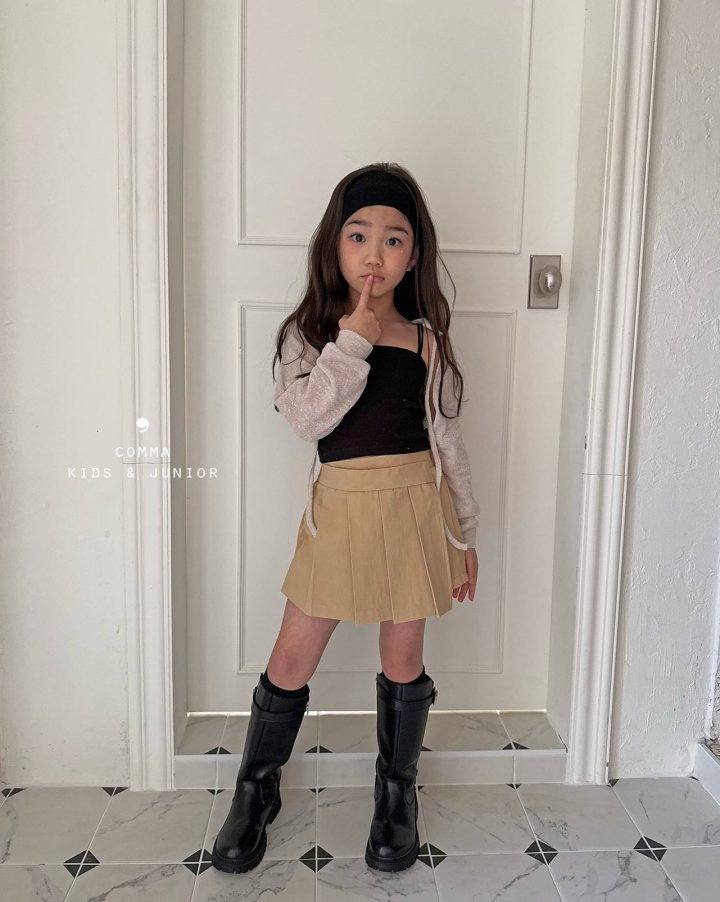 Comma - Korean Children Fashion - #discoveringself - Rib Sleeveless Top - 2