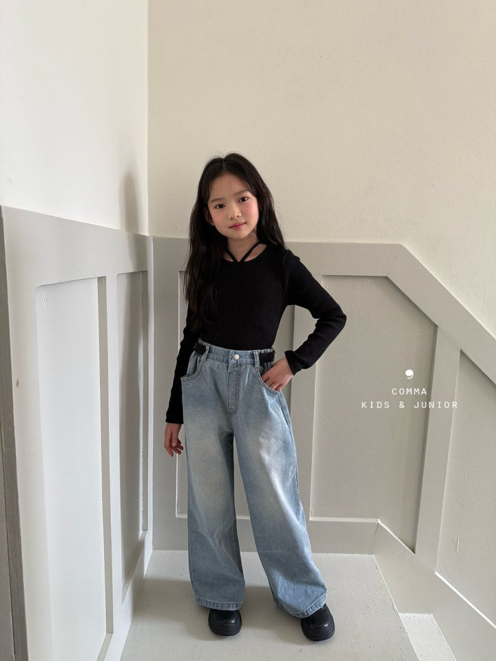 Comma - Korean Children Fashion - #fashionkids - Strap Tee - 5