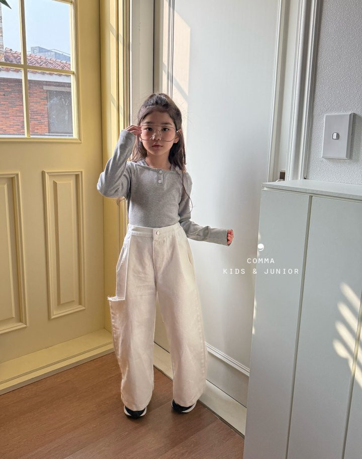 Comma - Korean Children Fashion - #kidsshorts - Layered Tee