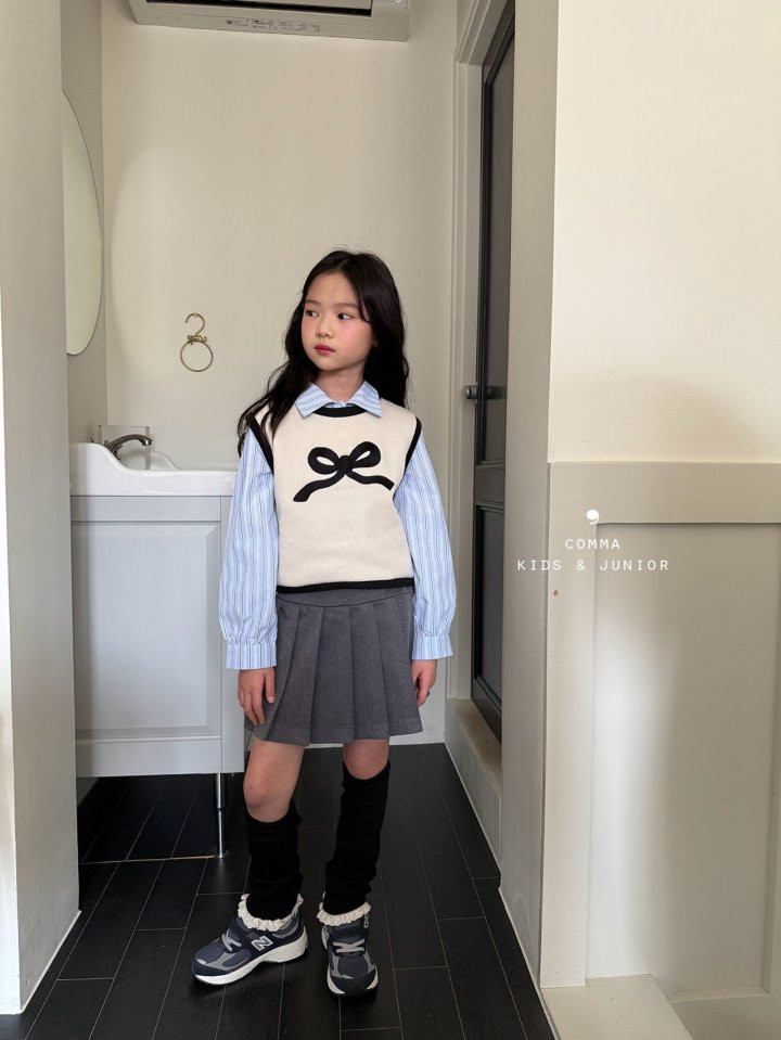 Comma - Korean Children Fashion - #kidsstore - Ribbon Vest - 8