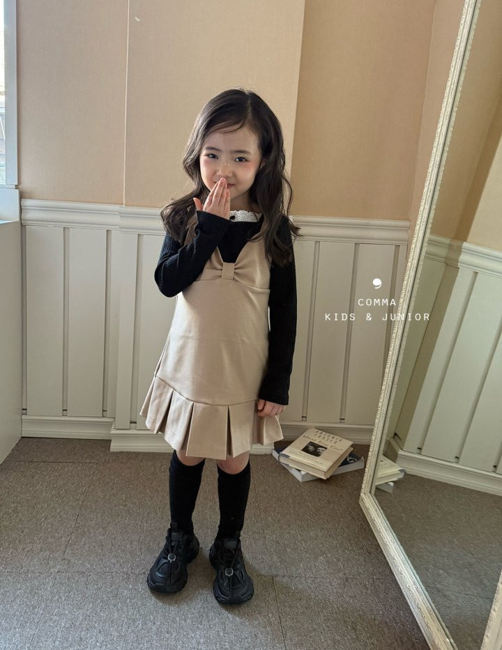 Comma - Korean Children Fashion - #kidsstore - Lace Ribbon Tee - 7