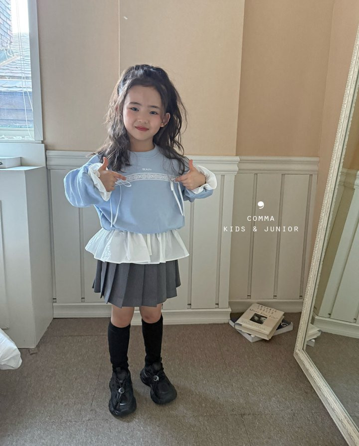 Comma - Korean Children Fashion - #kidsstore - Beauty Lace Sweatshirts - 3