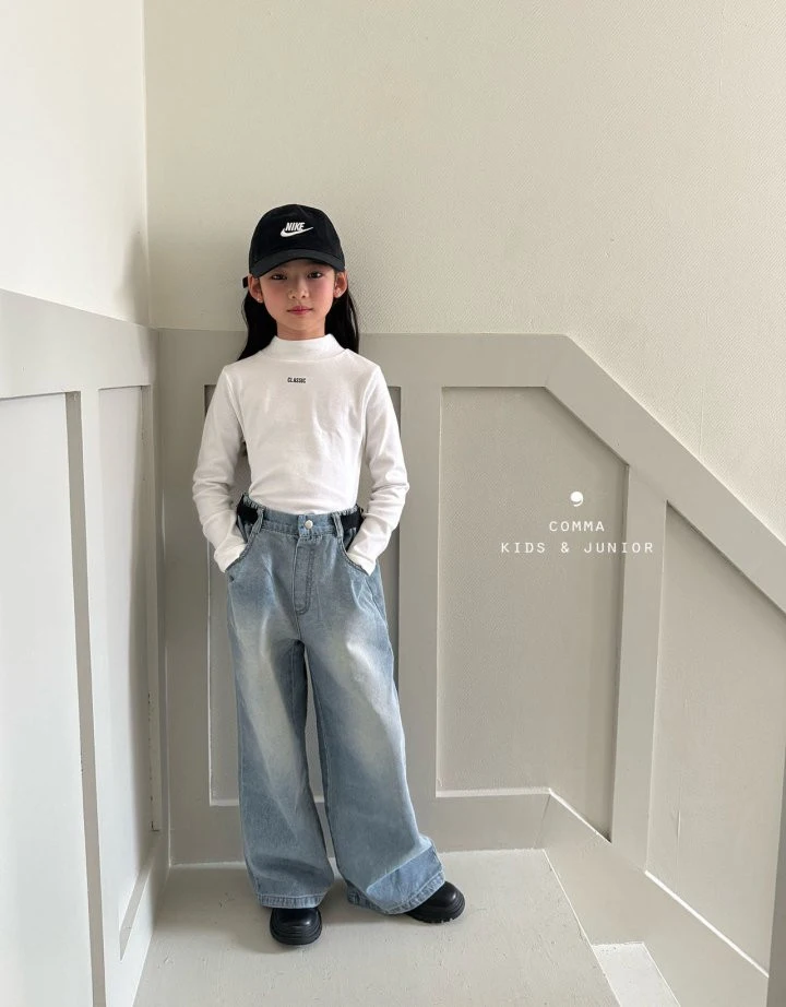 Comma - Korean Children Fashion - #kidsstore - Crop Half Turtleneck Tee