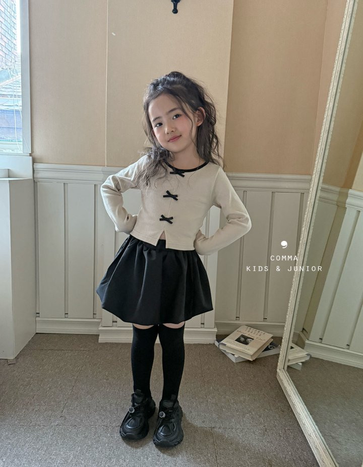 Comma - Korean Children Fashion - #kidzfashiontrend - Ribbon Slit Tee - 8