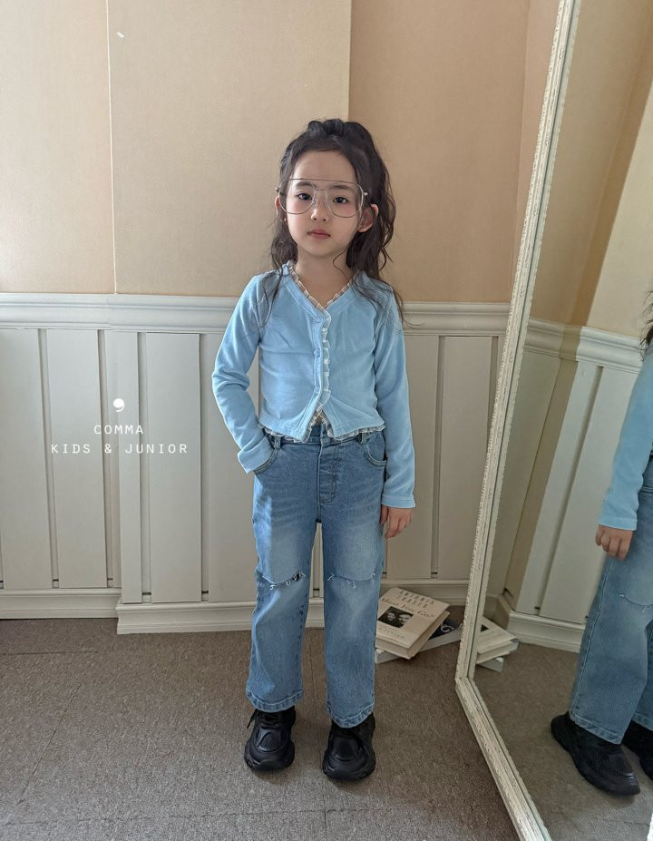 Comma - Korean Children Fashion - #kidzfashiontrend - Lace Cardigan - 9