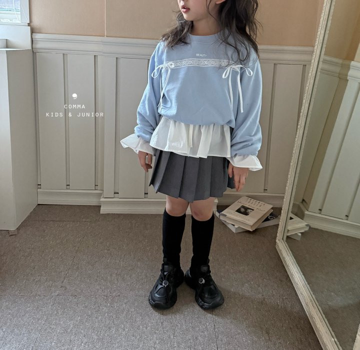 Comma - Korean Children Fashion - #kidsstore - Beauty Lace Sweatshirts - 4