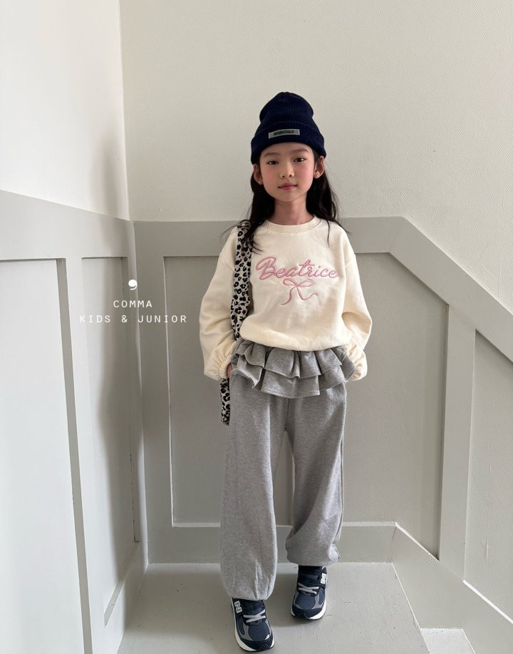 Comma - Korean Children Fashion - #kidzfashiontrend - Ribbon Embroideery Sweatshirts - 12