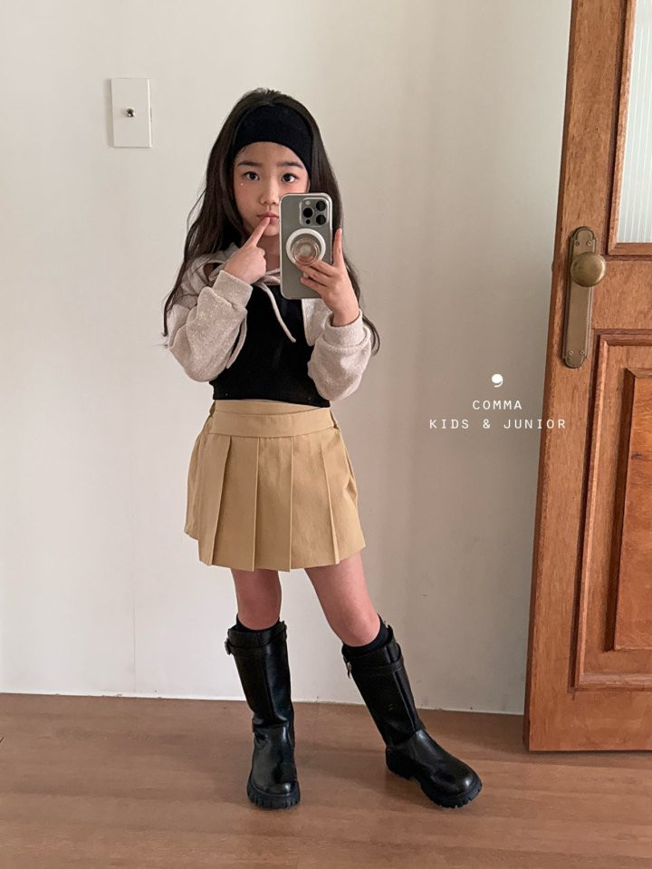 Comma - Korean Children Fashion - #kidzfashiontrend - Rib Sleeveless Top - 6