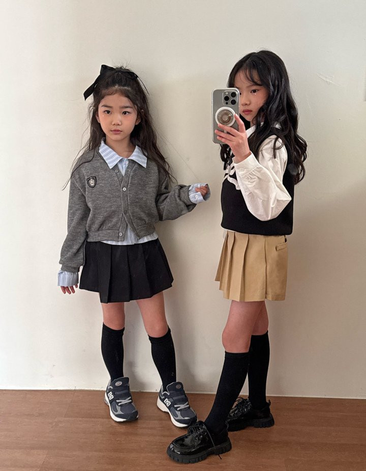 Comma - Korean Children Fashion - #littlefashionista - Pleats Skirt Pants - 2