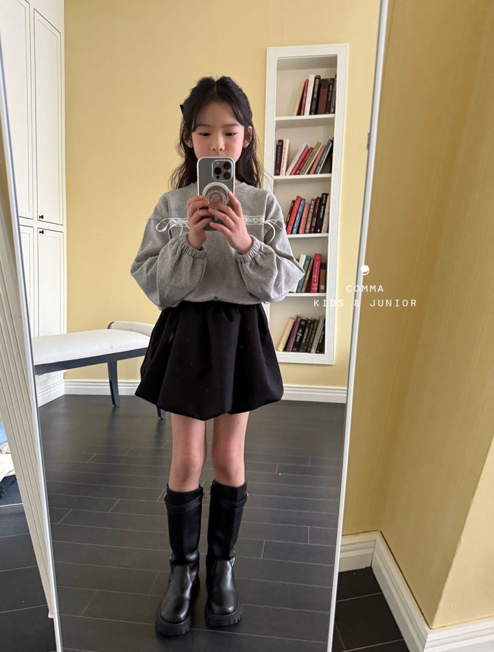Comma - Korean Children Fashion - #littlefashionista - Beauty Lace Sweatshirts - 6