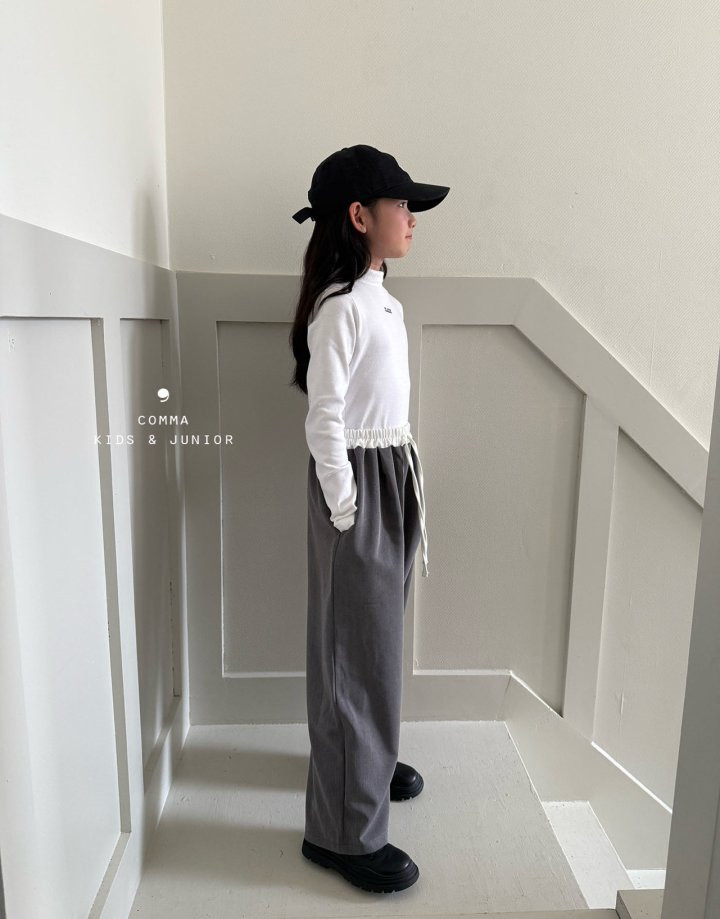 Comma - Korean Children Fashion - #Kfashion4kids - Crop Half Turtleneck Tee - 4