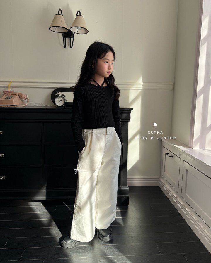 Comma - Korean Children Fashion - #littlefashionista - Slit Pants - 2