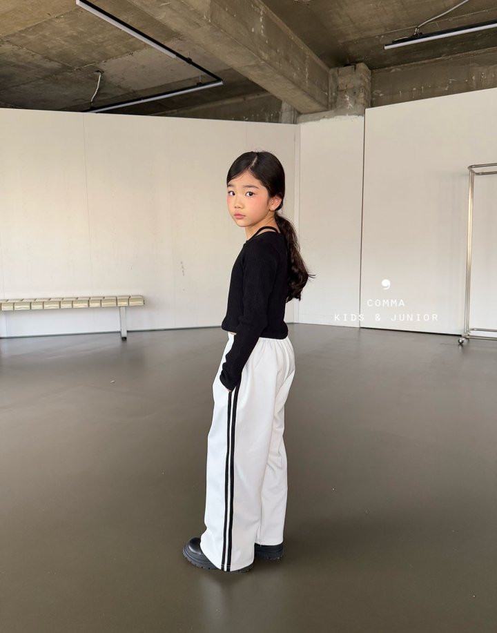 Comma - Korean Children Fashion - #magicofchildhood - Two Stripe Pants - 8