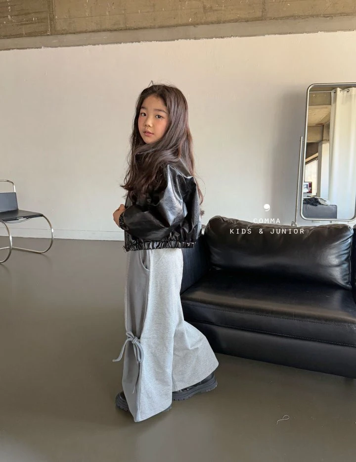 Comma - Korean Children Fashion - #magicofchildhood - Slit Ribbon Wide Pants