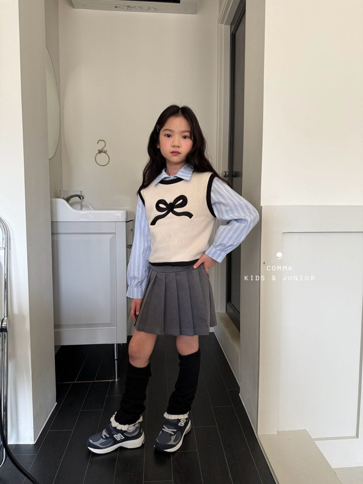 Comma - Korean Children Fashion - #magicofchildhood - Belted Pleats Skirt - 5