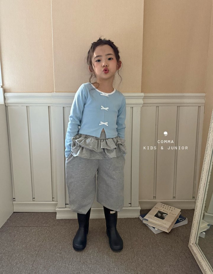 Comma - Korean Children Fashion - #minifashionista - Ribbon Slit Tee - 12