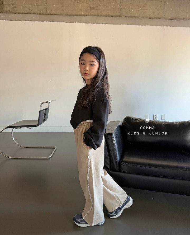 Comma - Korean Children Fashion - #minifashionista - Diagonal Lace Pants - 7