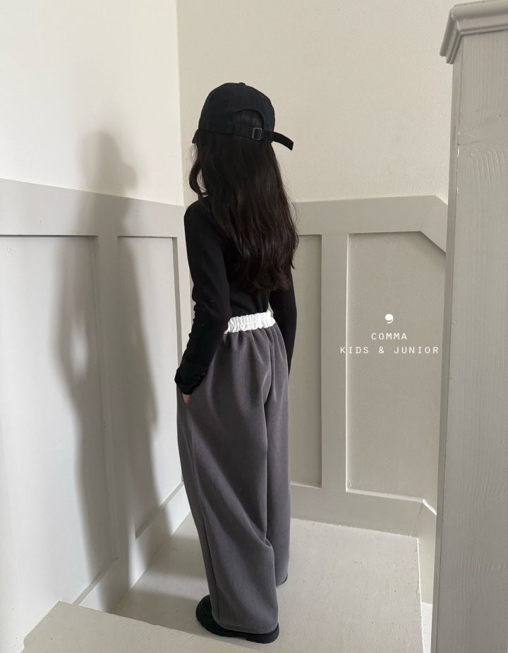 Comma - Korean Children Fashion - #minifashionista - Slit Stretchy Tee - 11