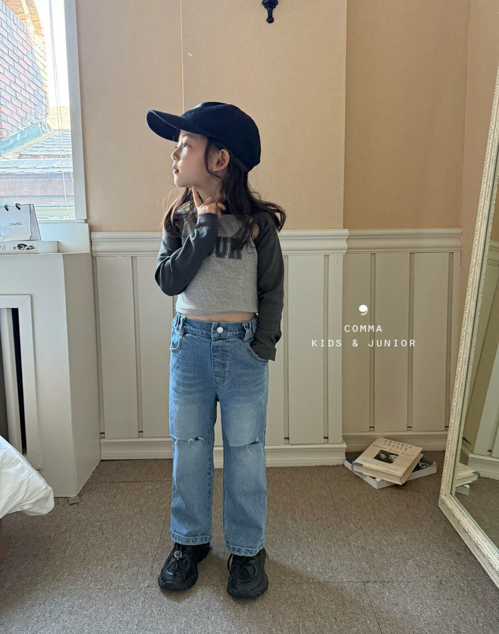 Comma - Korean Children Fashion - #minifashionista - Raglan Tee - 12