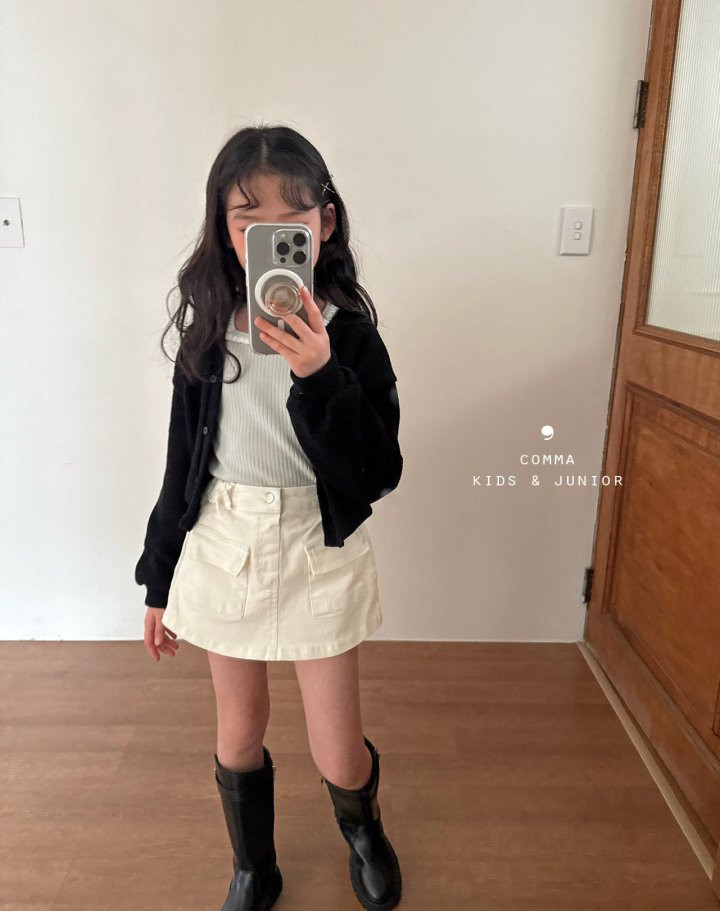 Comma - Korean Children Fashion - #prettylittlegirls - Square Rib Tee - 6