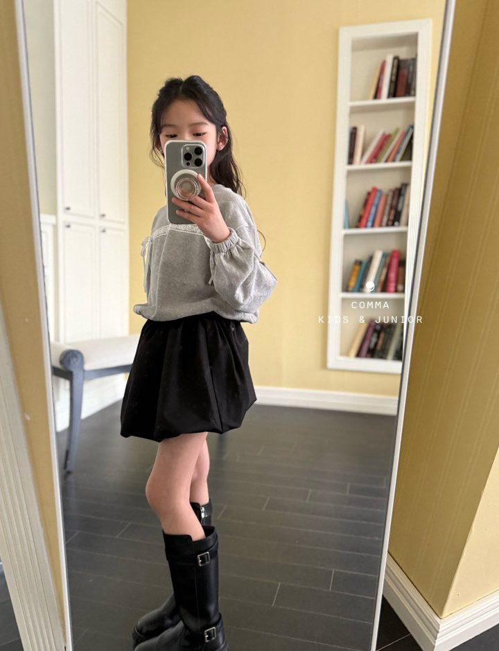 Comma - Korean Children Fashion - #prettylittlegirls - Beauty Lace Sweatshirts - 9