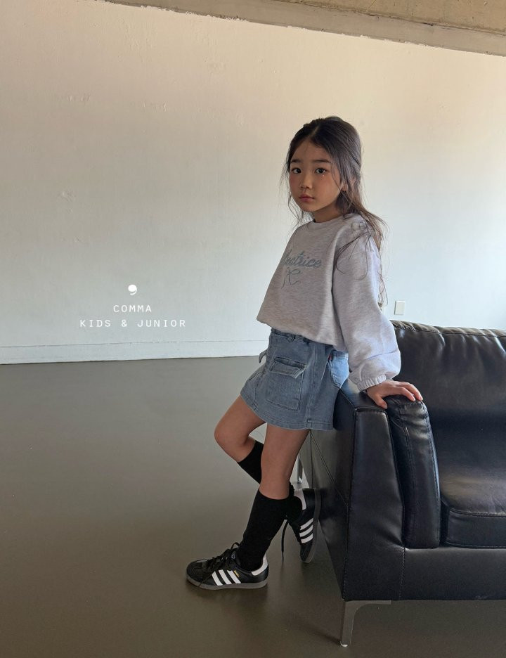Comma - Korean Children Fashion - #prettylittlegirls - Ribbon Embroideery Sweatshirts - 3