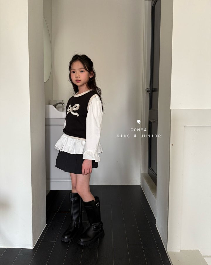 Comma - Korean Children Fashion - #stylishchildhood - Ribbon Vest